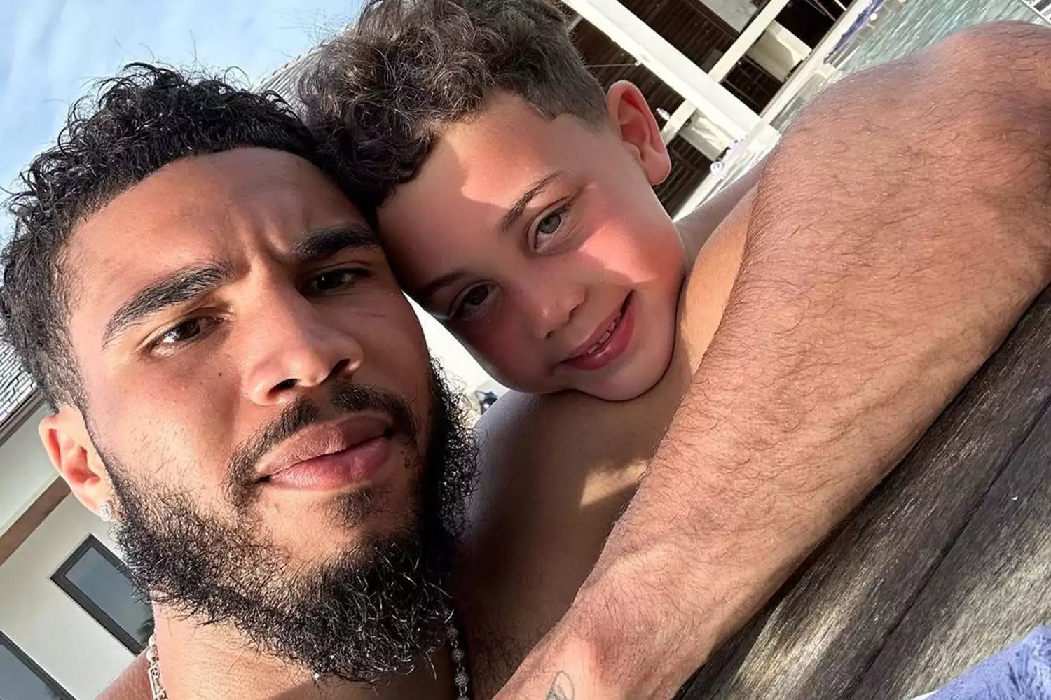 Jayson Tatum Shares Father's Day Vacation Photos as He Celebrates Being 'Deuce's Dad'