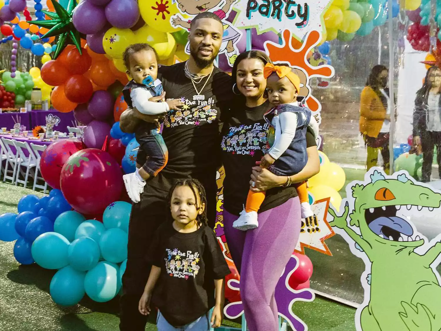 Damian Lillard and Kay'la Hanson's family