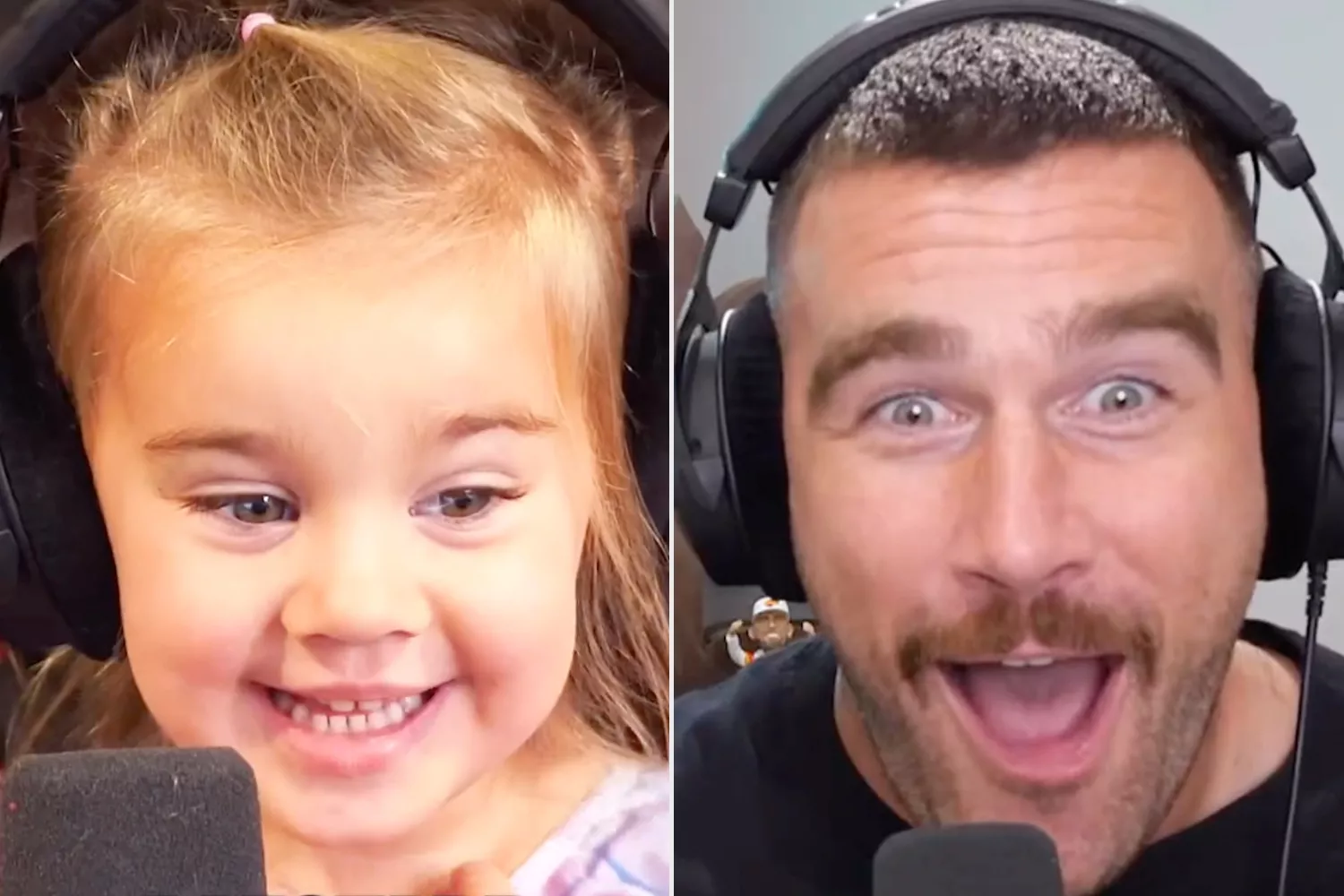 Jason Kelce's Daughter Wyatt Greets 'Uncle Trav' in Sweet Podcast Cameo: 'She's So Adorable'