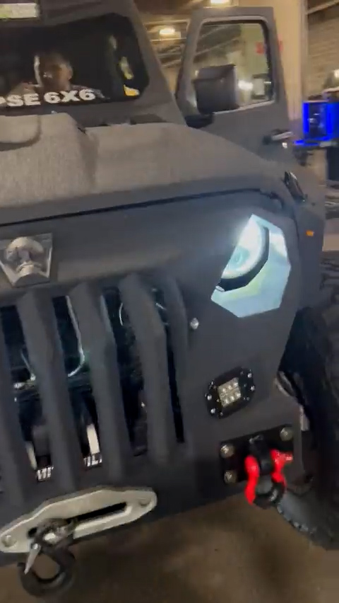 And he drives a $200,000 'apocalypse-proof' custom Jeep