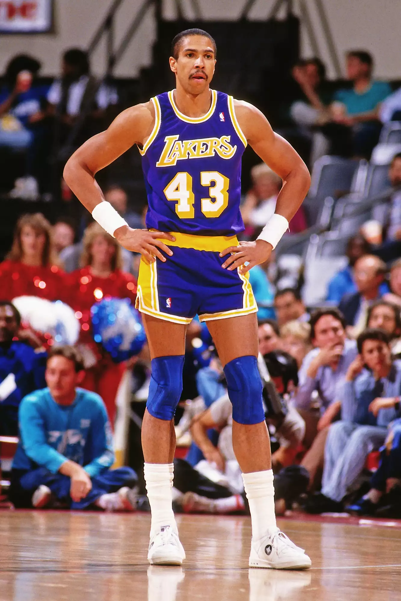 1988: Mychal Thompson #43 of the Los Angeles Lakers