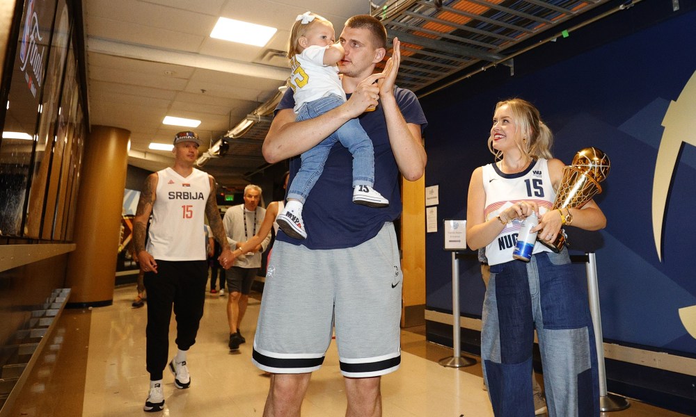 Nikola Jokic celebrates with gorgeous daughter and other pictures from the  final day of the NBA season | HoopsHype