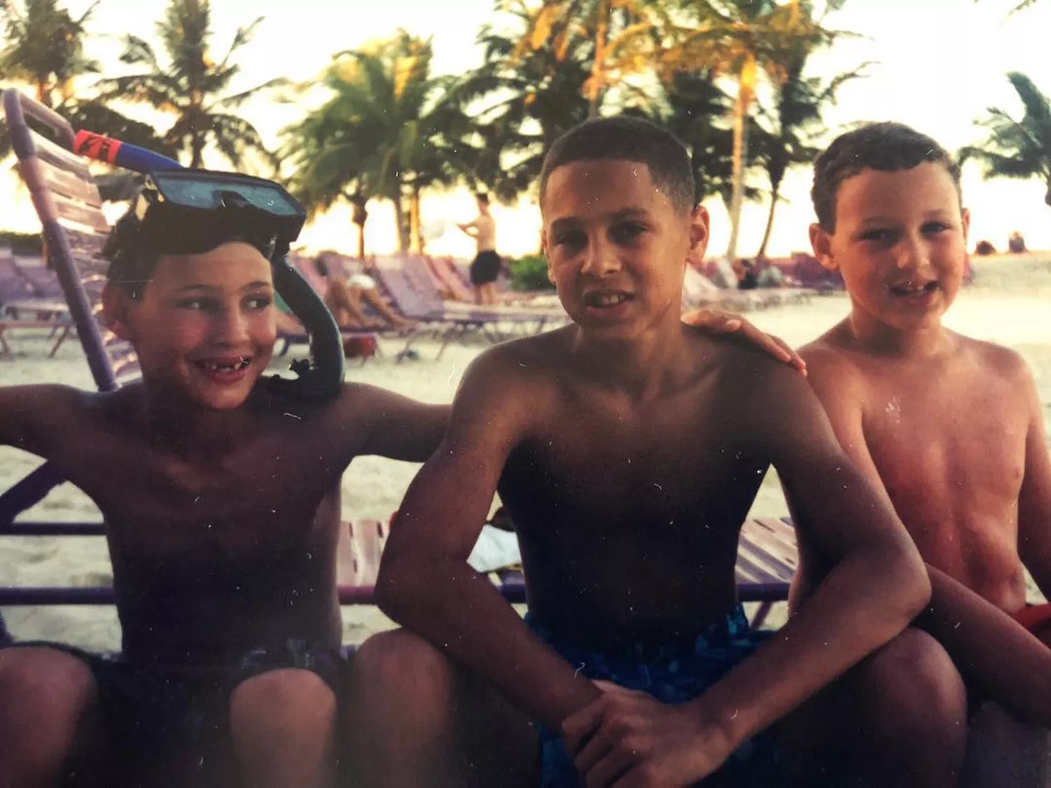 Klay Thompson, Mychel Thompson, and Trayce Thompson. 