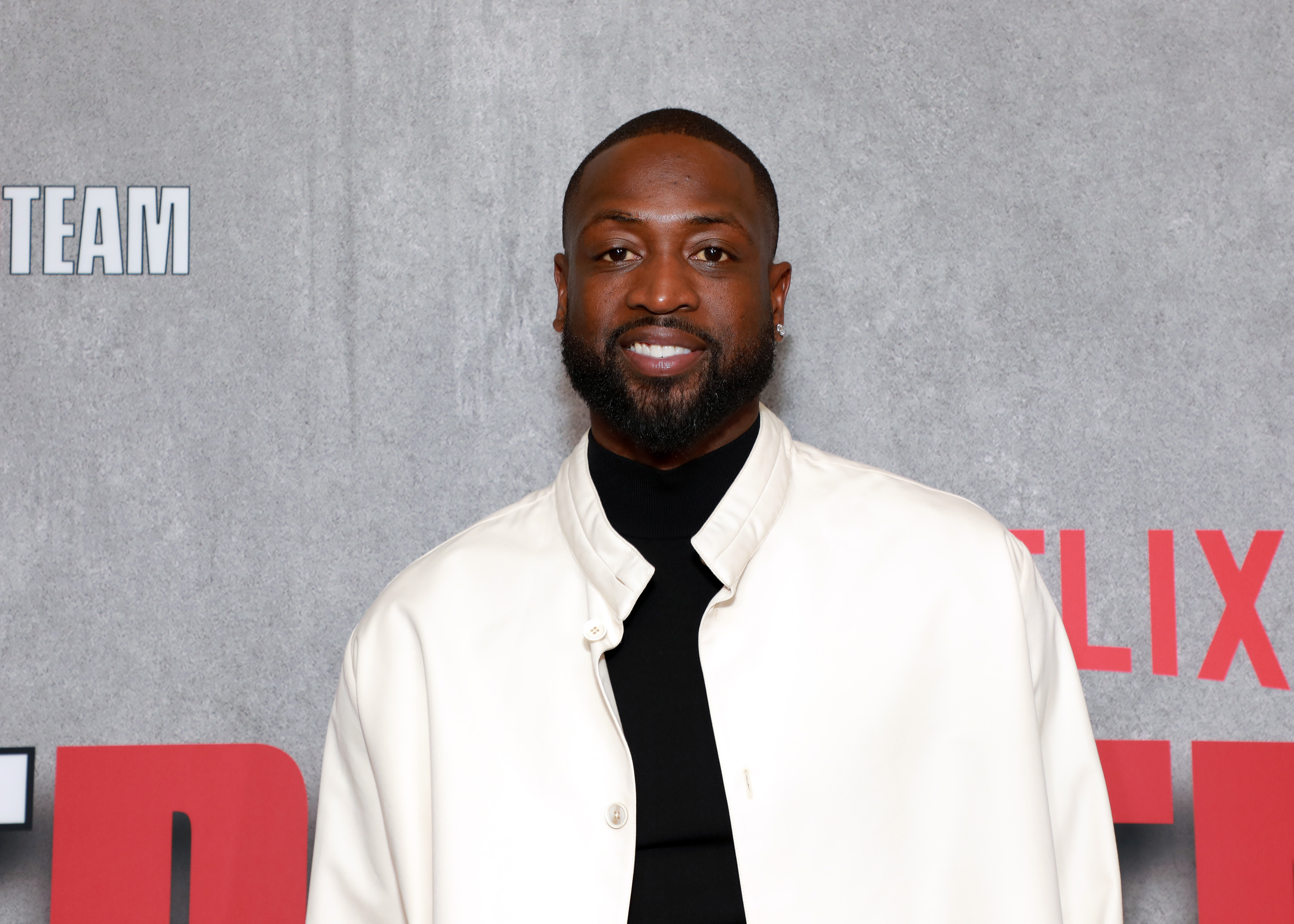 Dwayne Wade pictured at a 2022 Netflix premiere in Brooklyn, New York