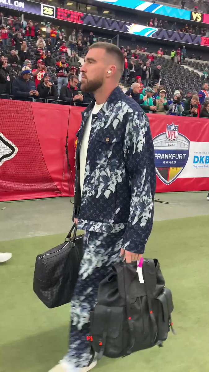 NFL on X: ".@tkelce stepping out in Frankfurt  : #MIAvsKC -- 9:30am  ET on NFL Network : Stream on #NFLPlus https://t.co/d4RDZpceuE  https://t.co/1QwEp8ijTo" / X