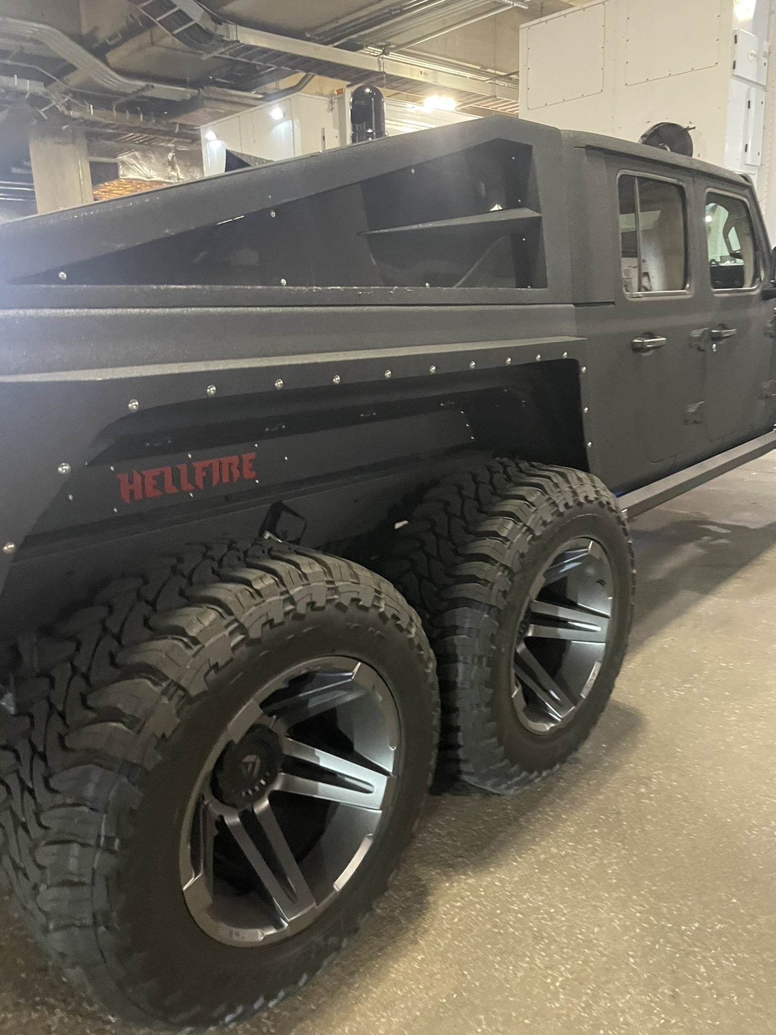 The incredible machine is coated in Kevlar and has a 6.2-liter V8 engine