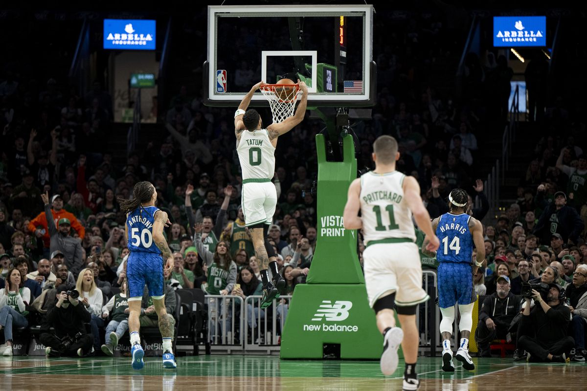 Celtics shift to Jaylen Brown as playmaker and double-big to beat Magic  114-97 - CelticsBlog