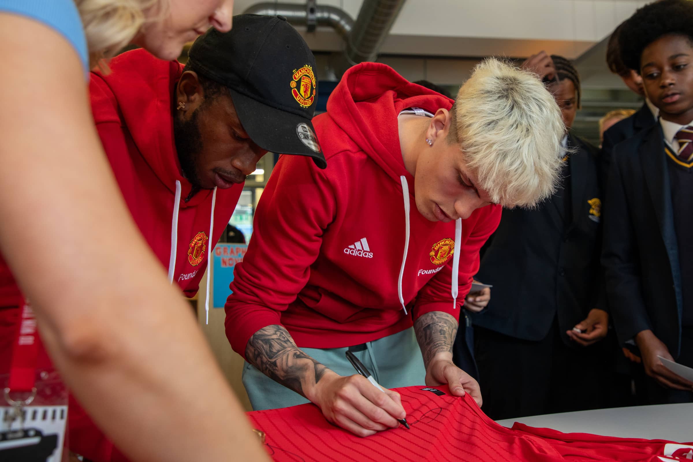 Manchester United's Alejandro Garnacho And Fred Surprise Students At Loreto  High School In Last Community Visit Of The Season - Sustain Health Magazine