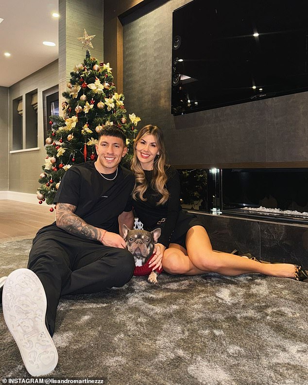 Lisandro Martinez and Muri Benitez were among the footballers and WAGs enjoying Christmas