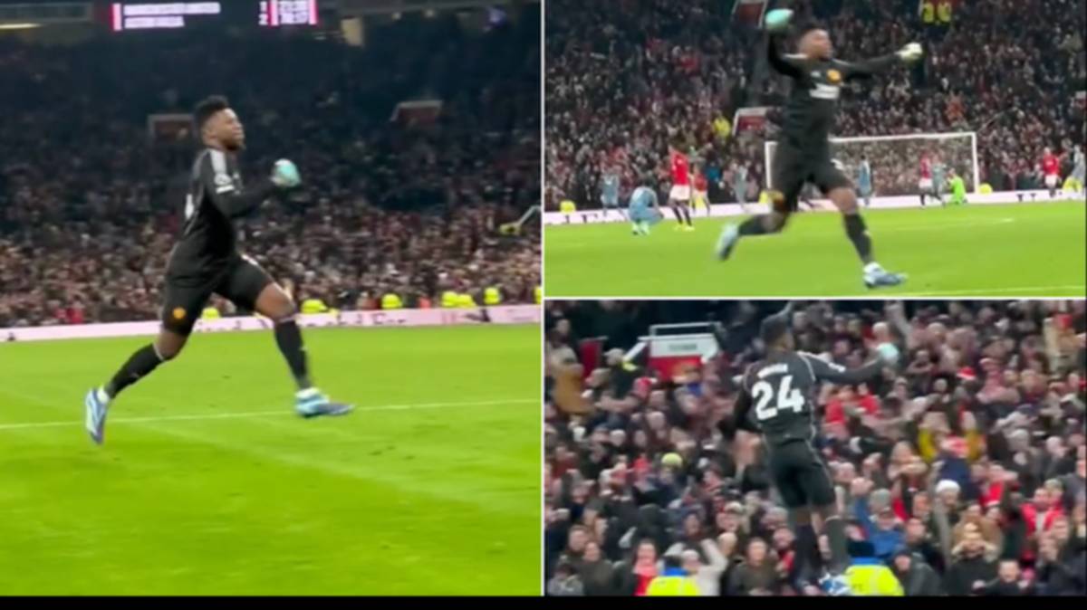 Unseen footage of Andre Onana celebrating Alejandro Garnacho's equaliser  for Man Utd goes viral