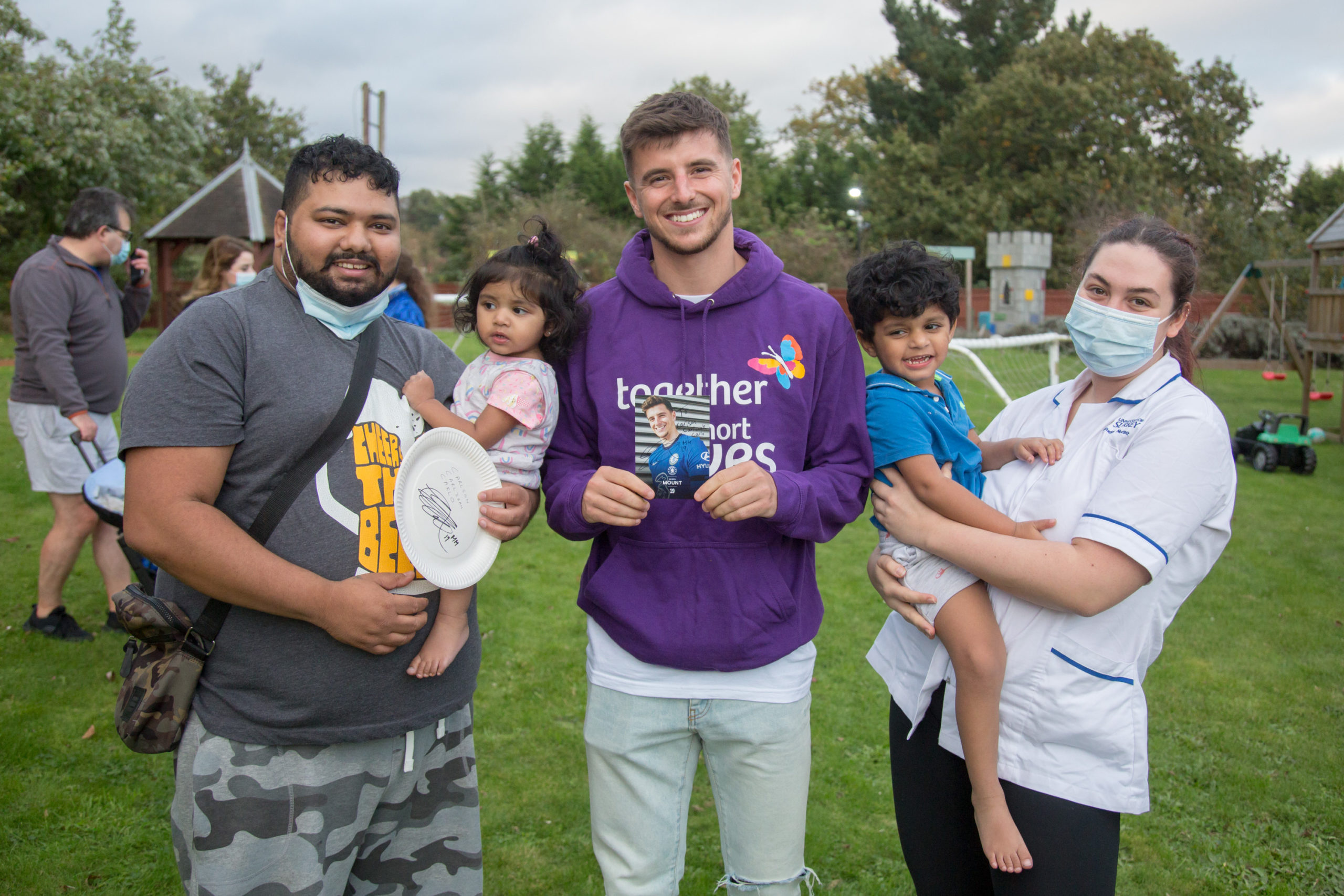 Football star Mason Mount, Patron for Together for Short Lives, brings happiness to Guilford children's hospice - ehospice