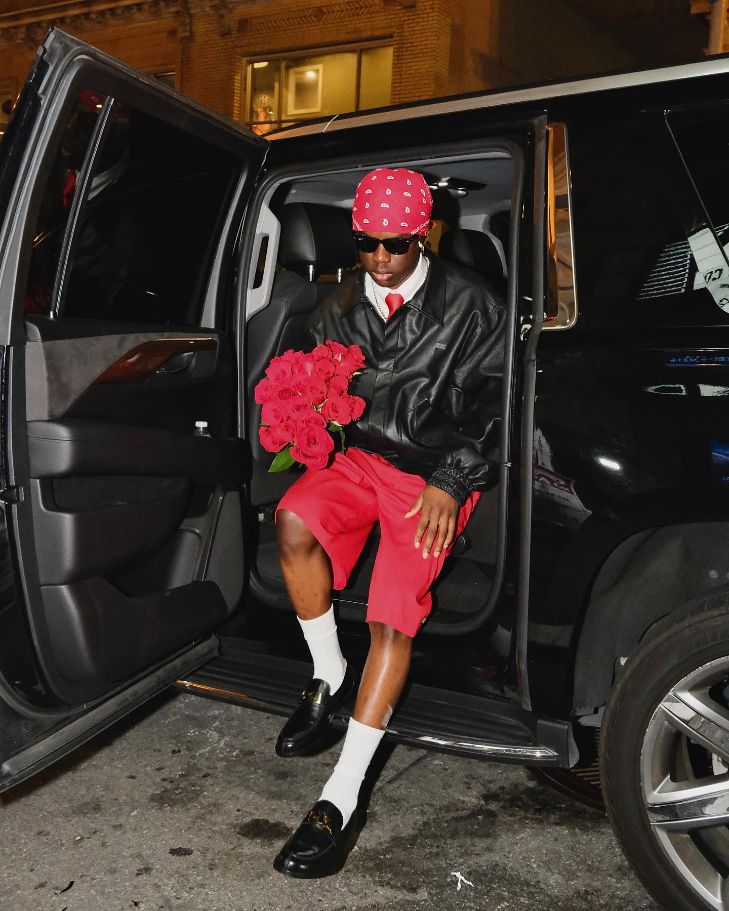 SPOTTED: Rema hits San Francisco in Black & Red Getup – PAUSE Online |  Men's Fashion, Street Style, Fashion News & Streetwear