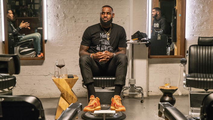 LeBron James holds court in a uniquely conversational show