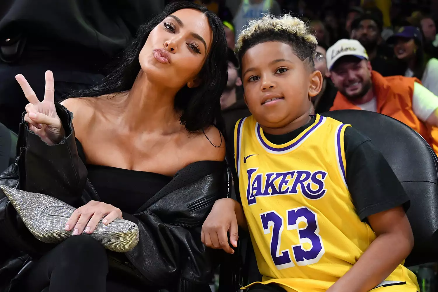 Kim Kardashian saint west basketball 12 05 23