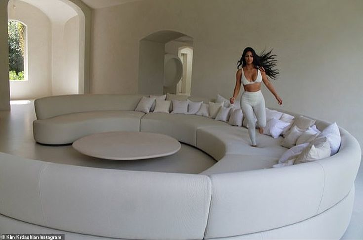 Inside Kim Kardashian's minimalist mansion with Kanye West | Dream house  decor, Minimalist living room, Dream house interior