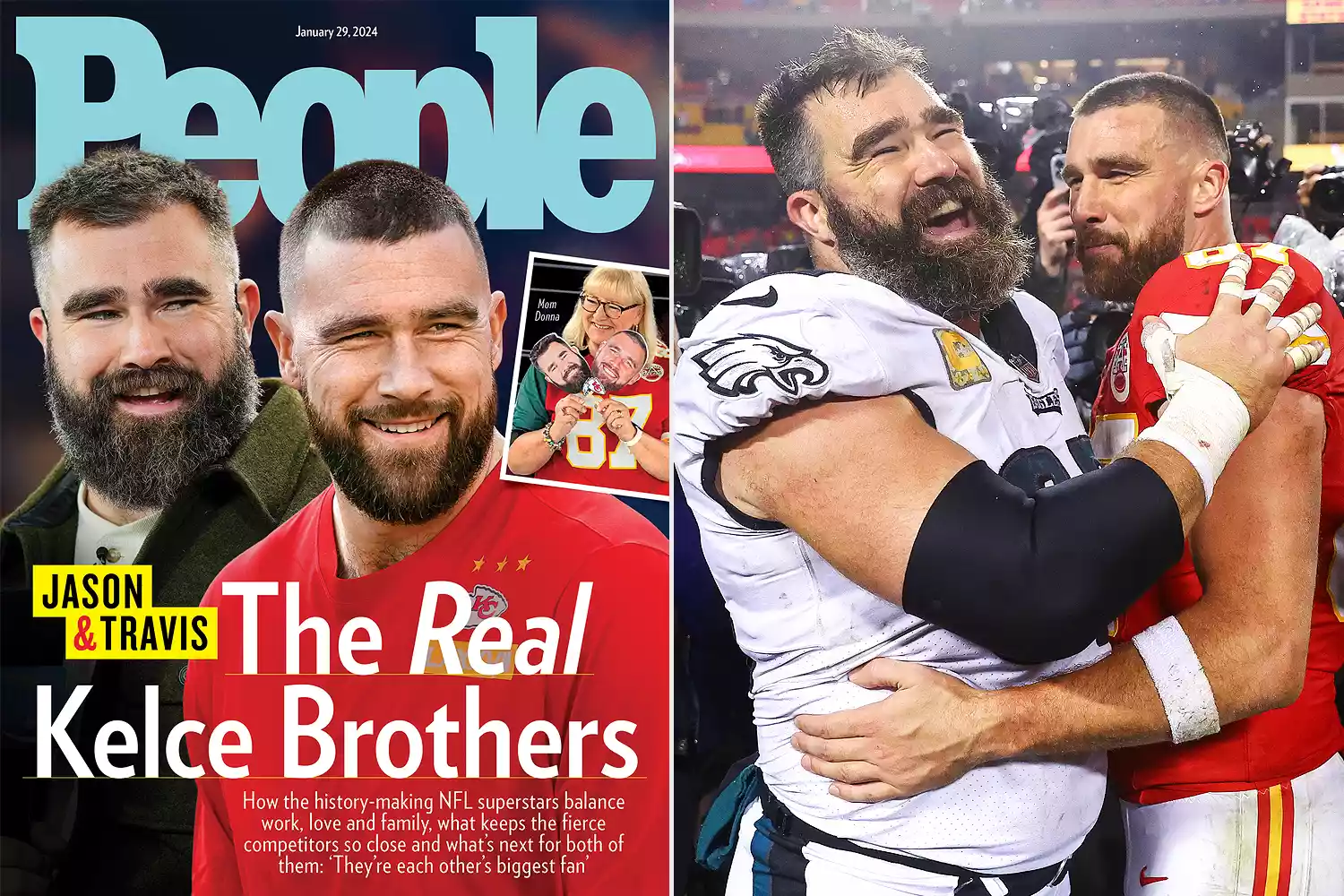 Jason and Travis Kelce cover