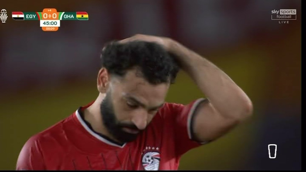 Salah was then forced off with injury