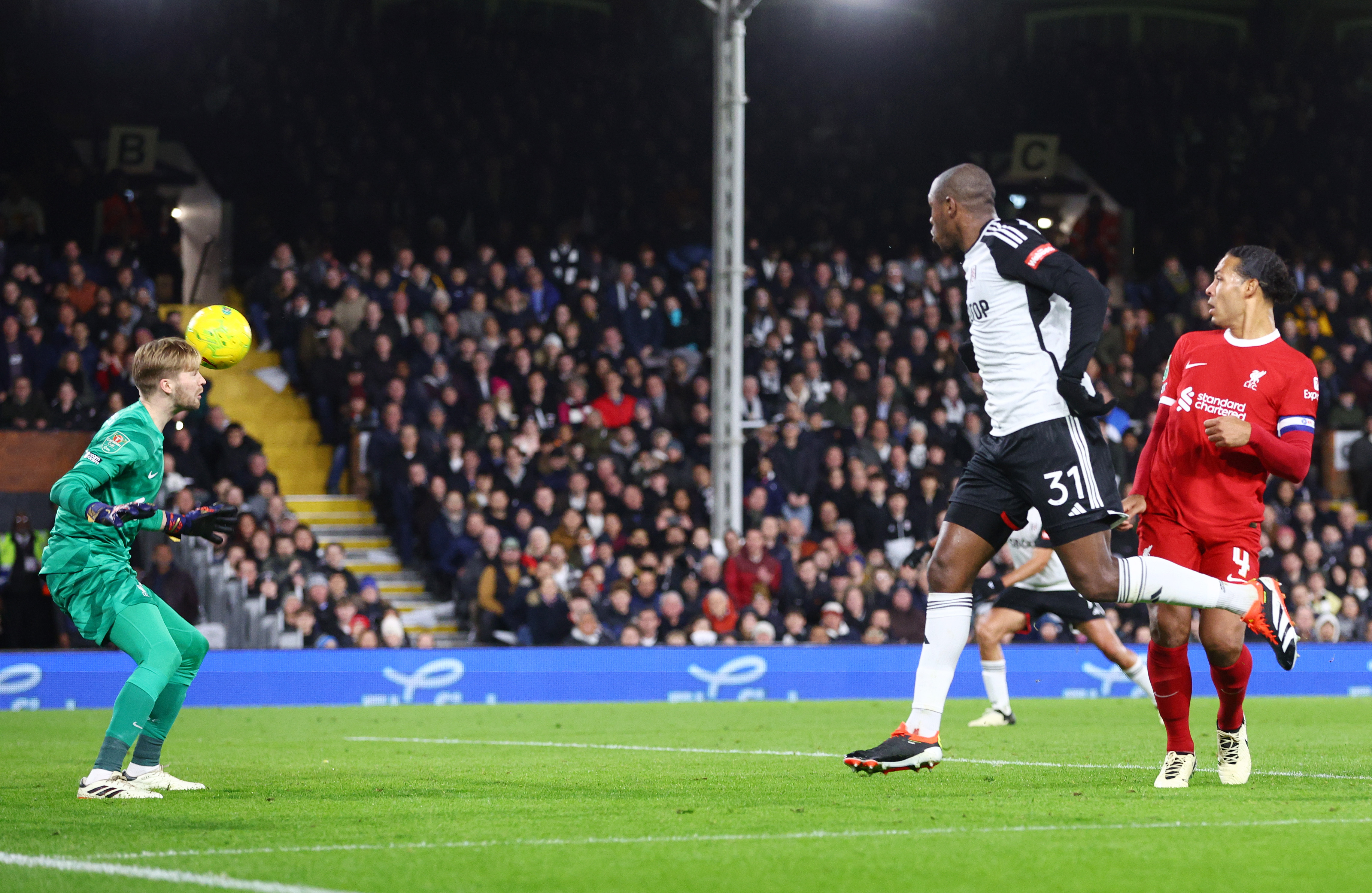 Issa Diop pulled one back for Fulham with 15 minutes left