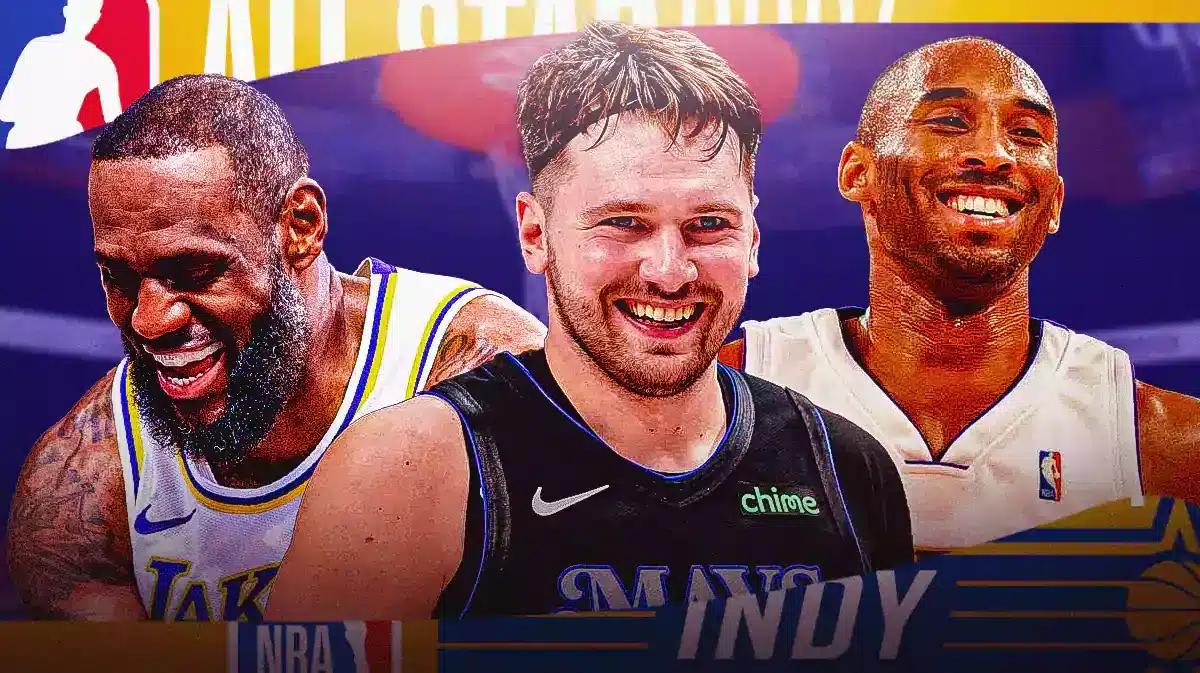 Mavericks' Luka Doncic, next to LeBron James, Kobe Bryant