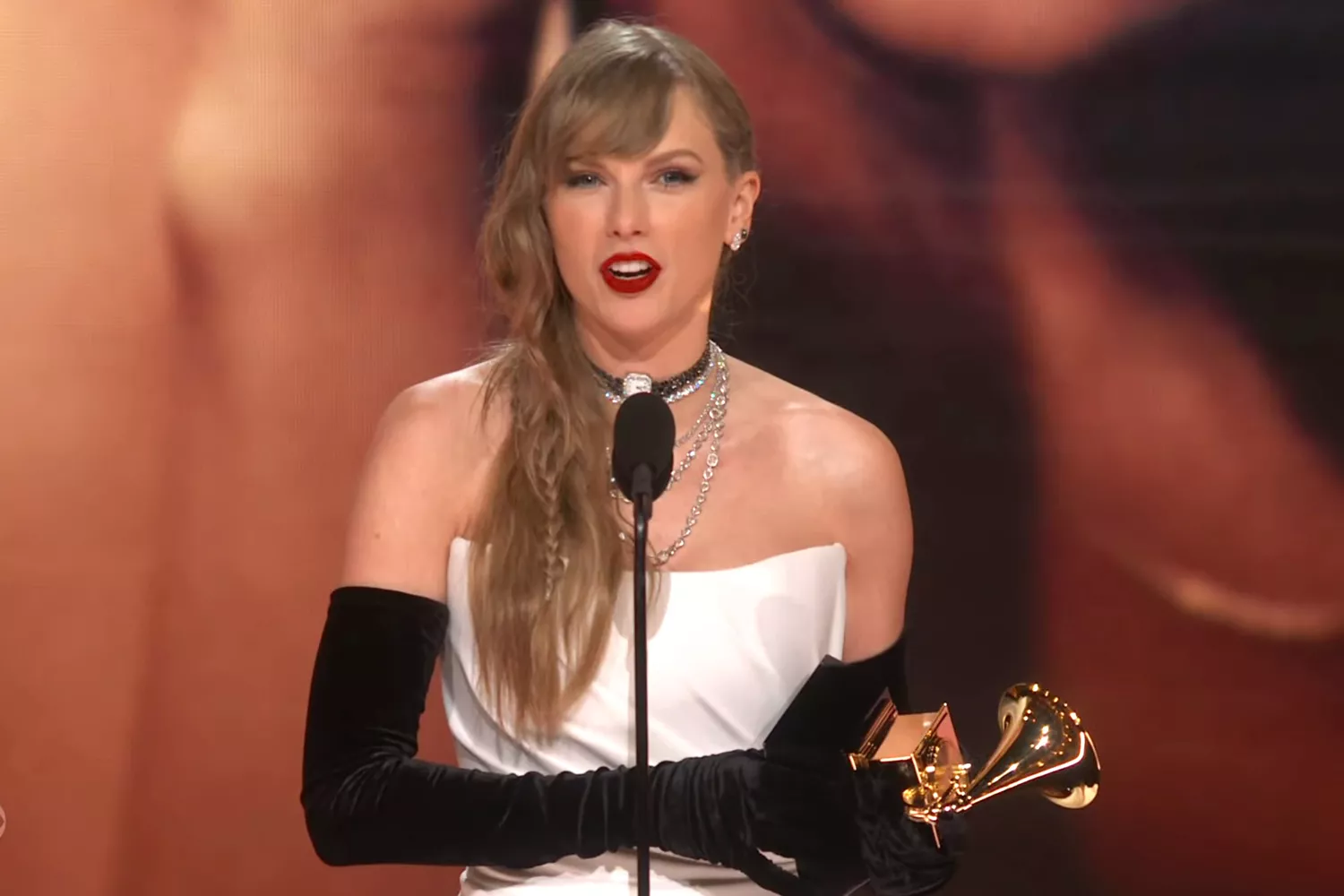 Taylor Swift wins 13th Grammy and announces new album at 2024 Grammys