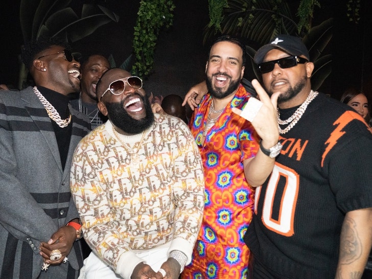 Antonio Brown Celebrates Rick Ross' Birthday At Miami Nightclub