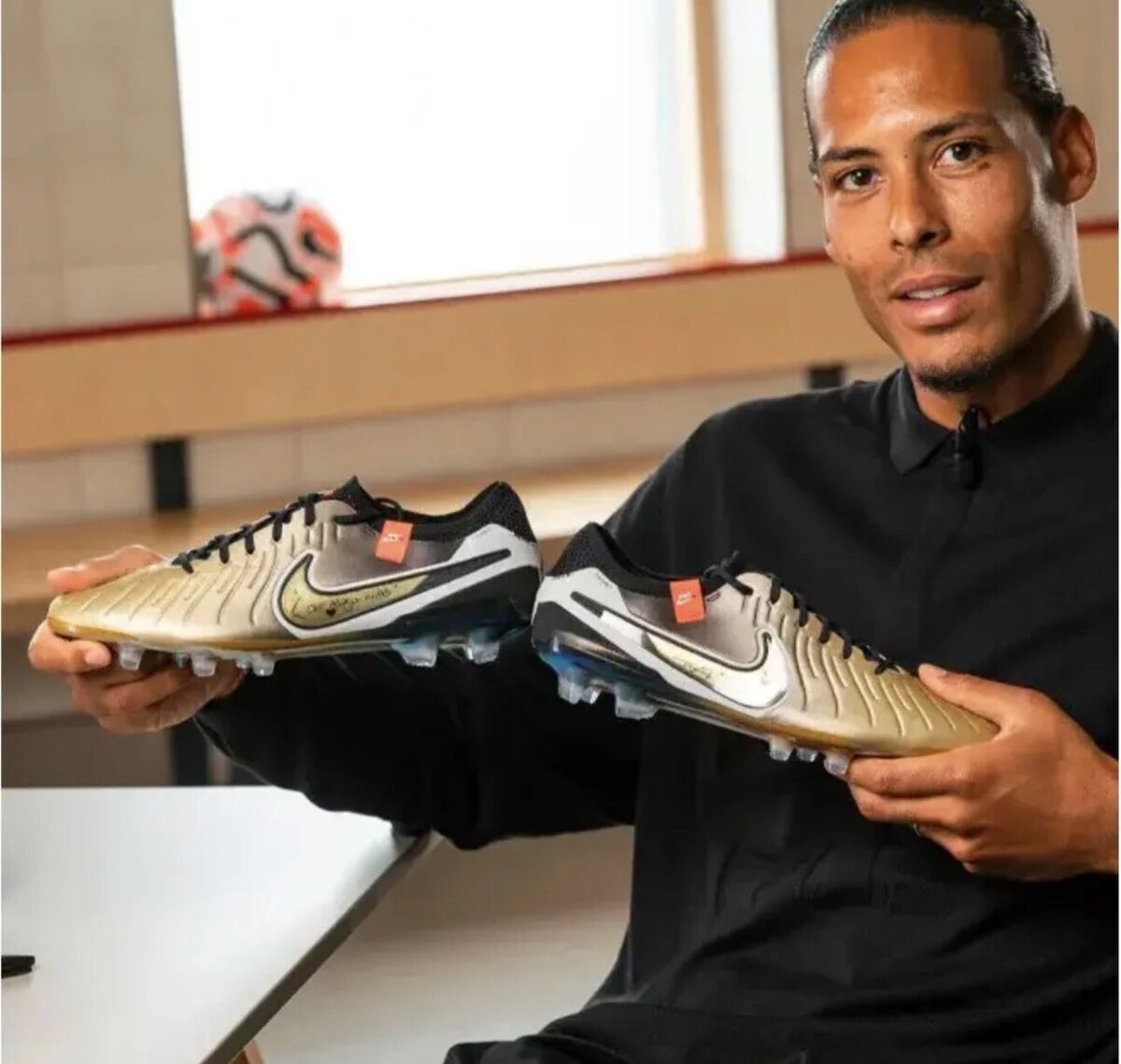 Nike Tiempo Legend x Elite Golden Touch x Virgil Van Dijk Signed Boots UK 8✓ | eBay