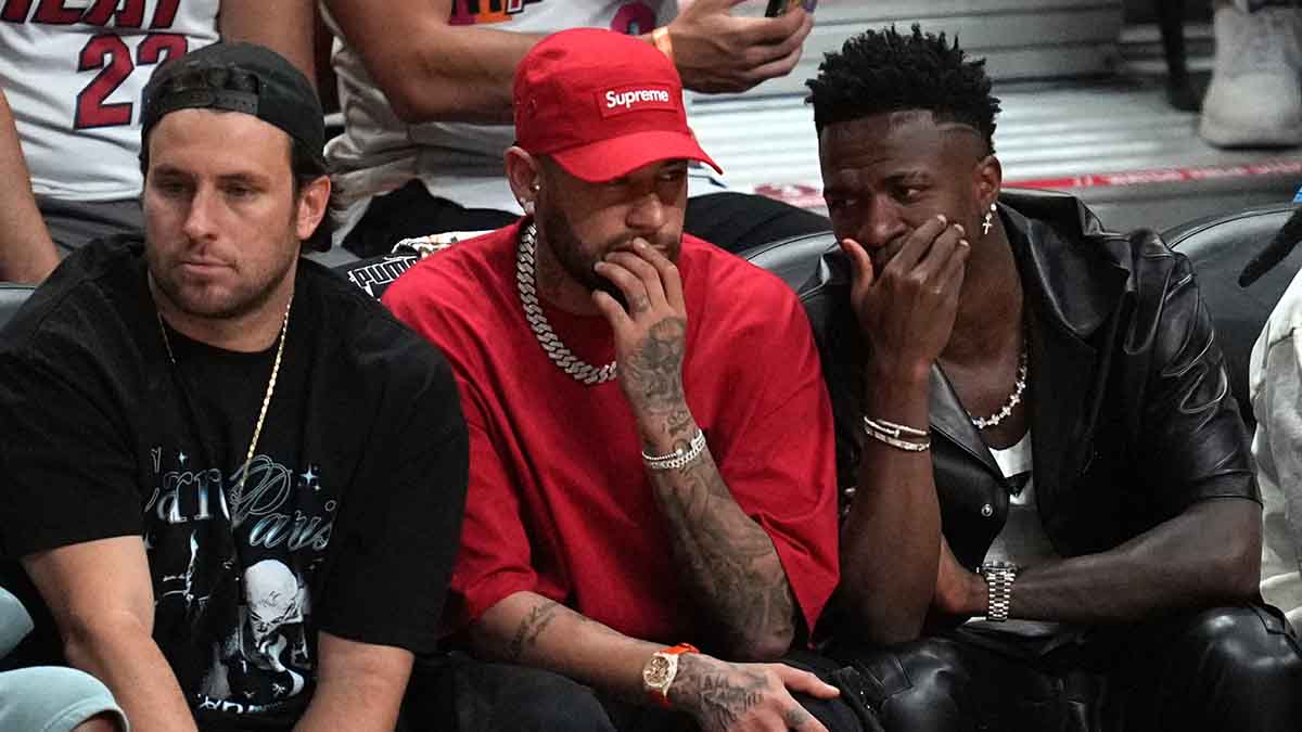 Neymar y Vinicius Jr, juntos en las Finales de la NBA en Miami - ClaroSports