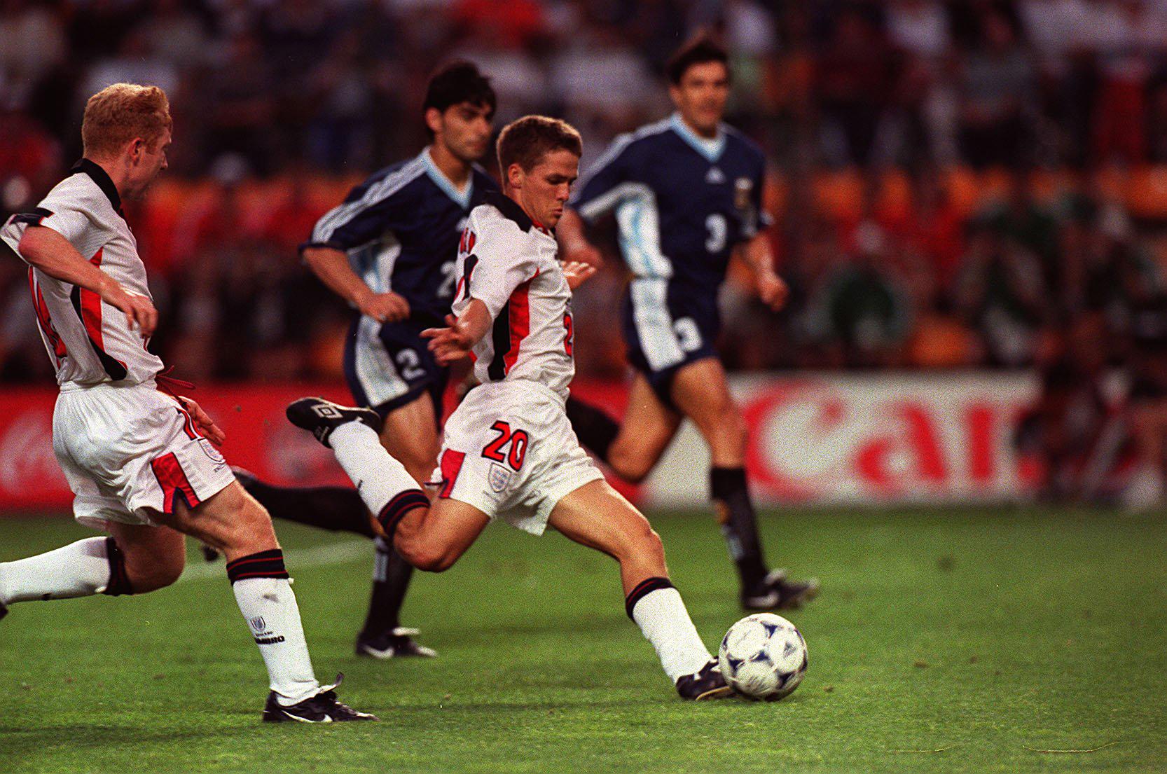  As a 17-year-old, Owen scored one of the great World Cup goals with his strike at the 1998 tournament against Argentina