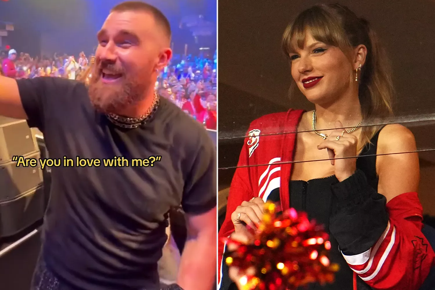 Travis Kelce Sings Along to 'You Belong with Me' While in the Club with Taylor Swift â and Includes Sweet 'Love' Lyric Change