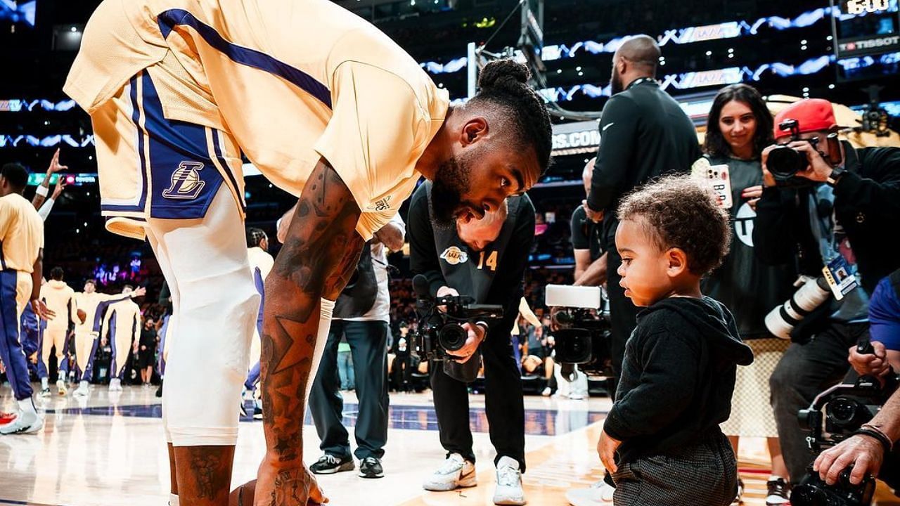 Teach em young": Doting dad D'Angelo Russell shares adorable video with  baby son Riley playing basketball