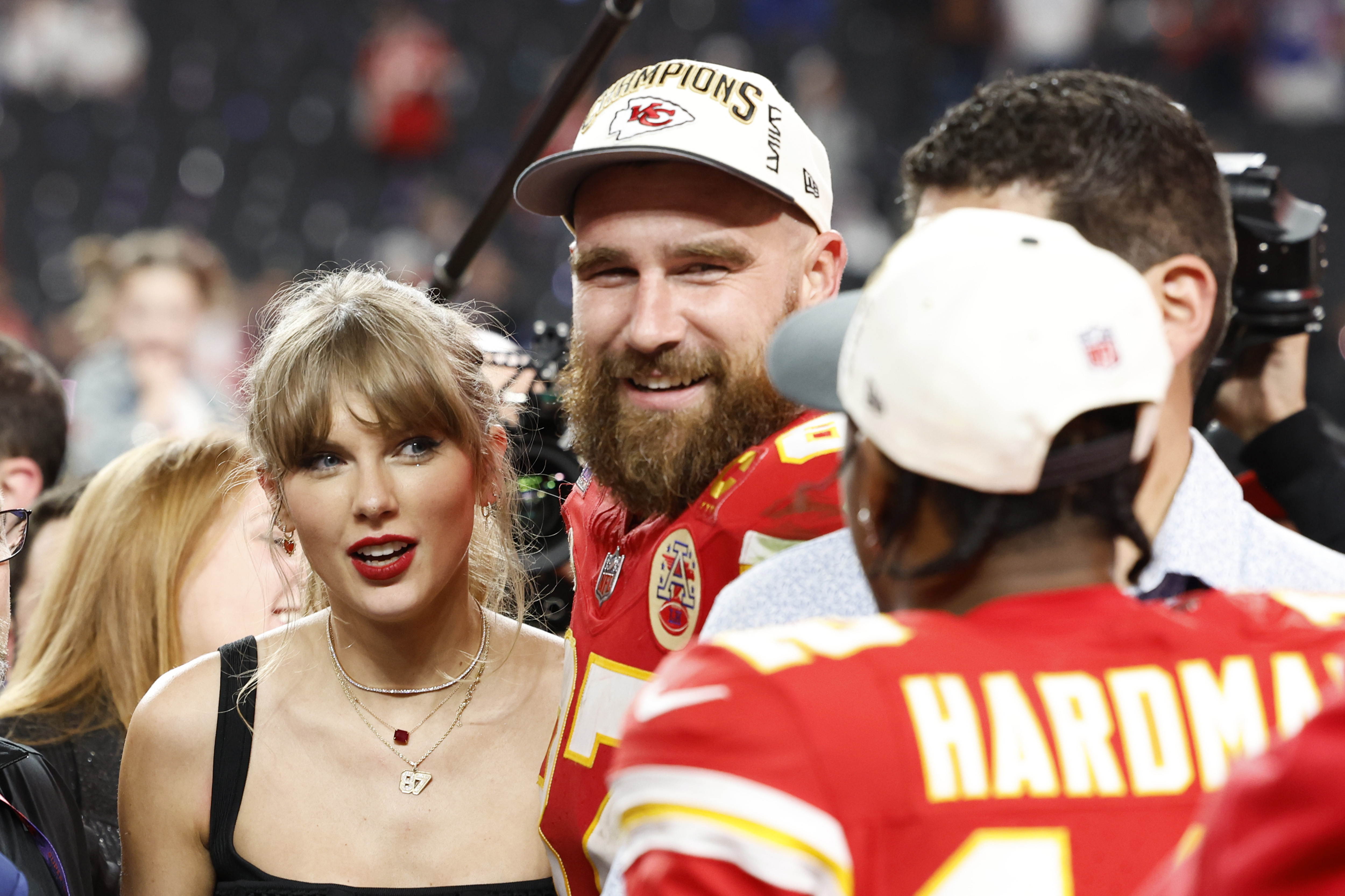 Taylor Swift and Travis Kelce