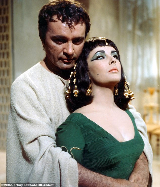 Screen idols: Elizabeth's most famous romance was to Richard, whom she became involved with while shooting Cleopatra and whom she married and divorced twice