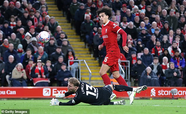 Danns dinked the ball over Southampton goalkeeper Joe Lumley to score his second goal