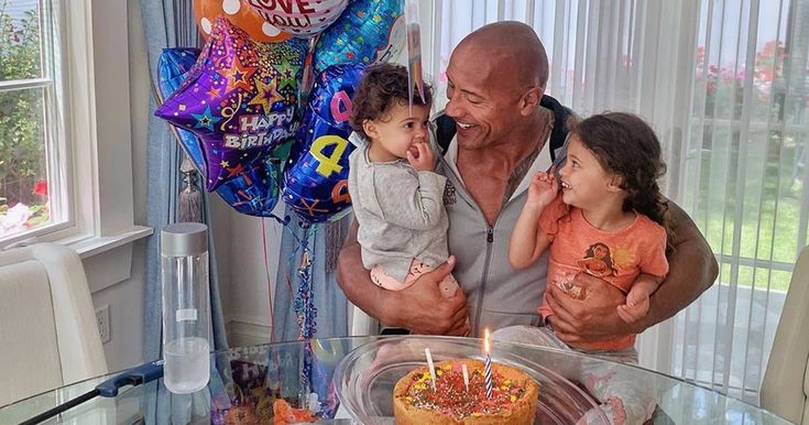 Dwayne Johnson Celebrated His 47th Birthday With His "Lil Queens," and My Heart Is a Puddle | Dwayne johnson birthday, The rock dwayne johnson, Dwayne johnson