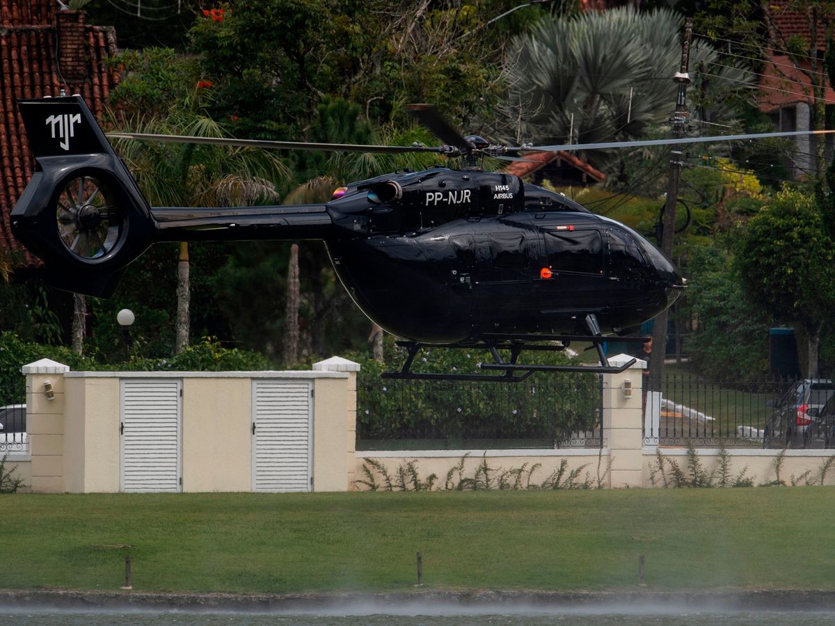 Brazil superstar Neymar poses alongside £10million personalised Mercedes  helicopter - Mirror Online