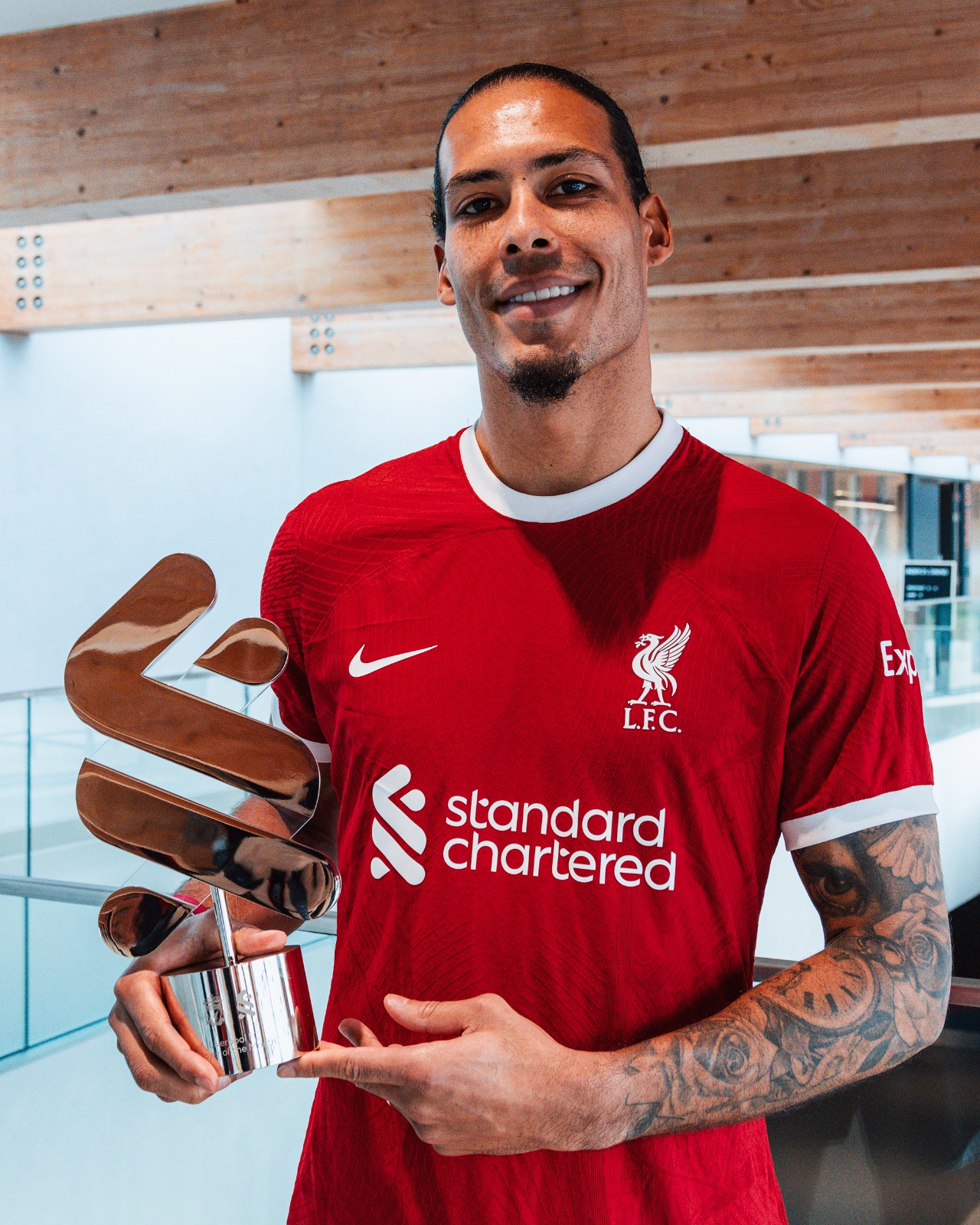 BRIGHT AURA: Liverpool captain Virgil van Dijk earns Standard Chartered ...