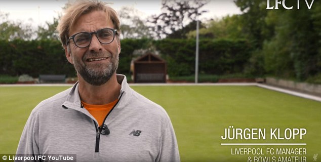 Liverpool boss Jurgen Klopp used the international break to try his hand at bowls