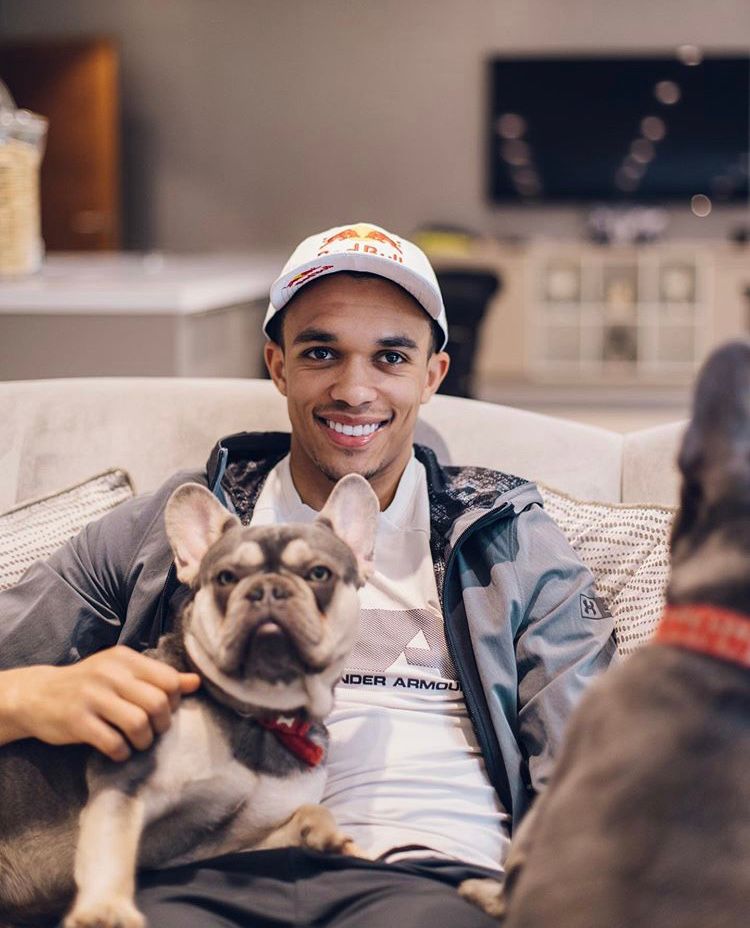 Footballers with animals on X: "Trent Alexander-Arnold chilling with his dog https://t.co/13O4EtHAev" / X