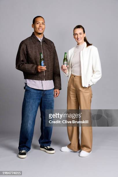 In this image released on February 8Virgil van Dijk & Jill Scott MBE... News Photo - Getty Images