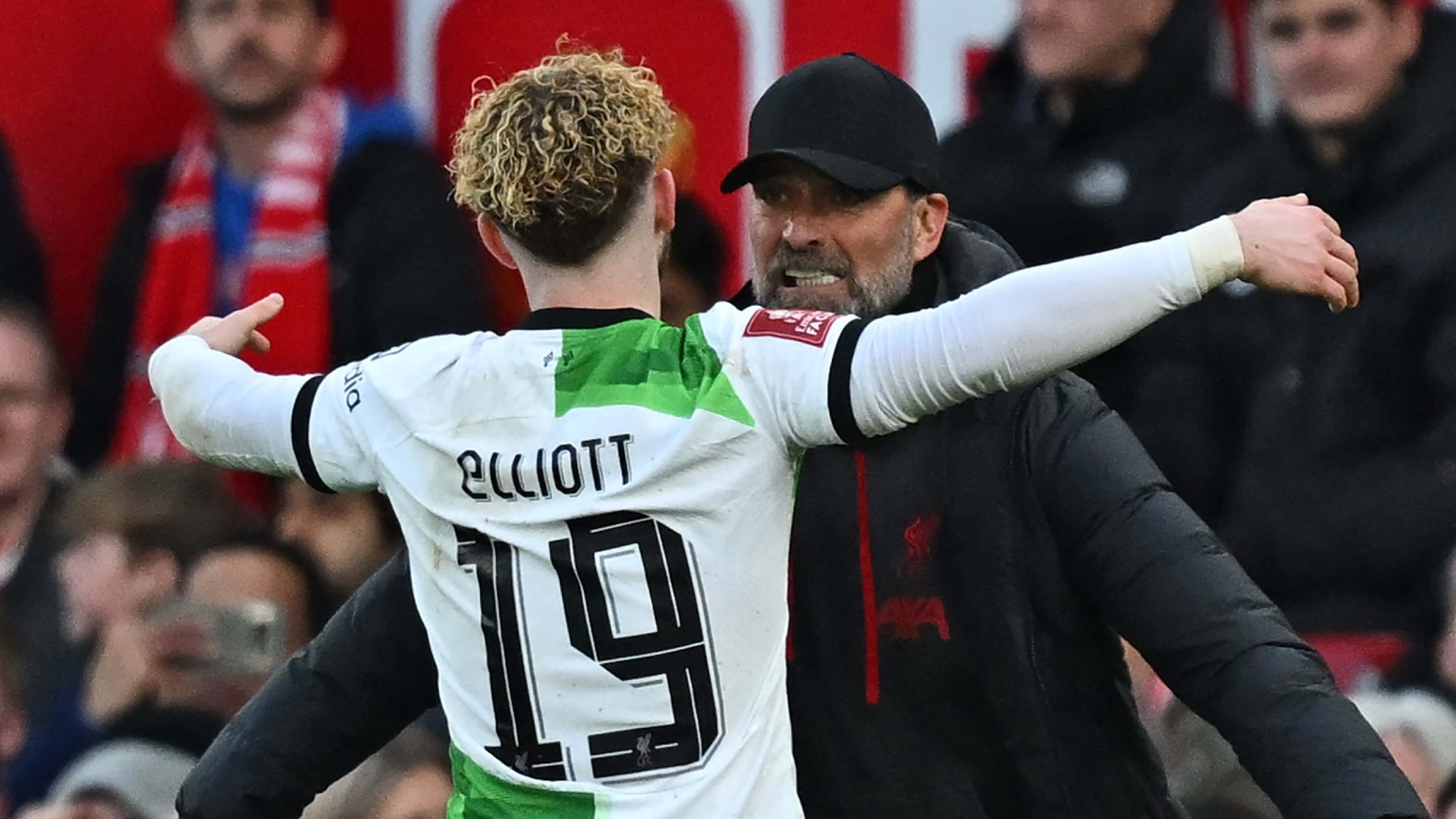 Harvey Elliott Jurgen Klopp 2023-24