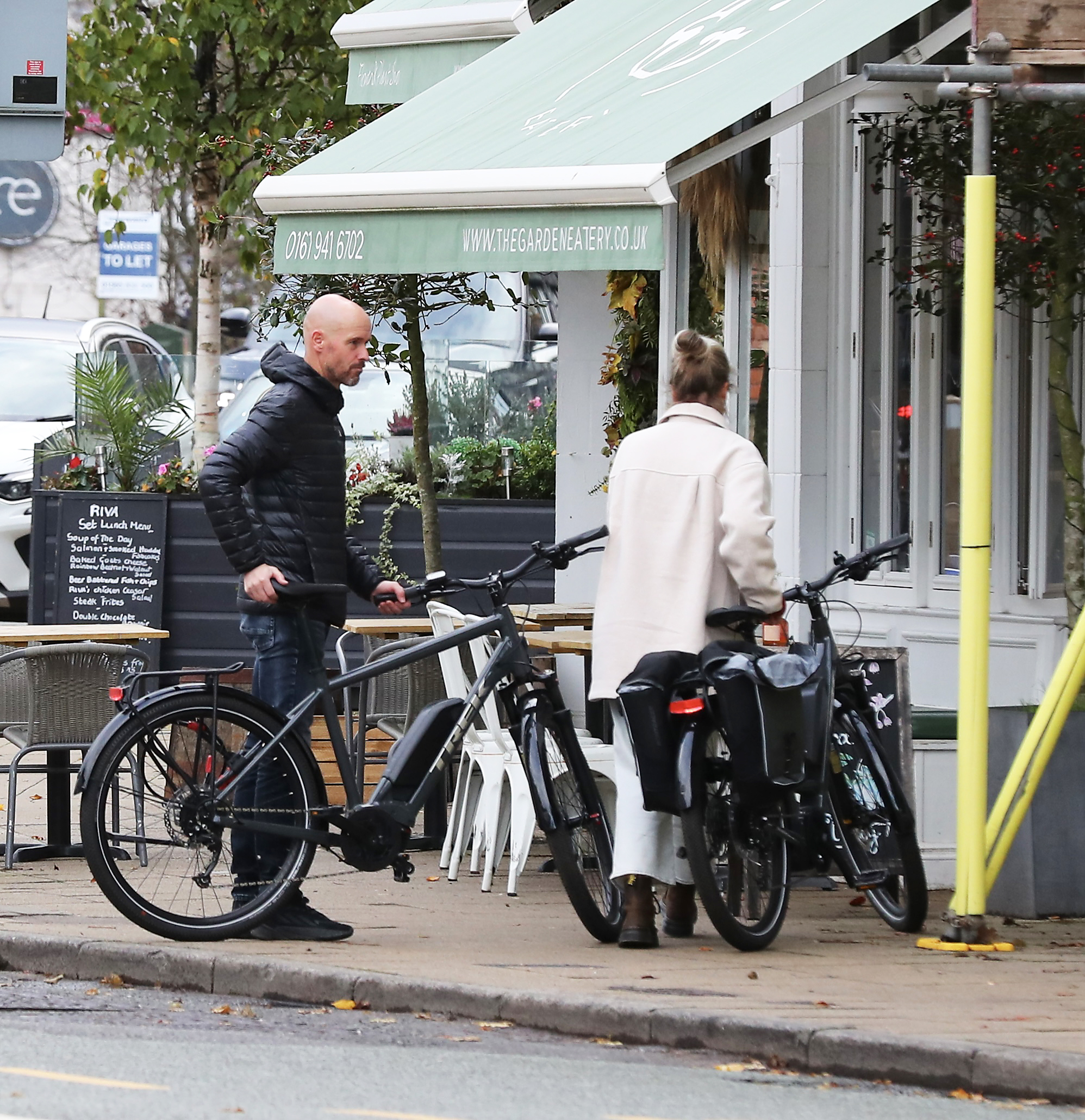 Notorious Man Utd taskmaster Ten Hag takes time out of gruelling club rebuild to visit cafe with wife on ELECTRIC bike | The Sun