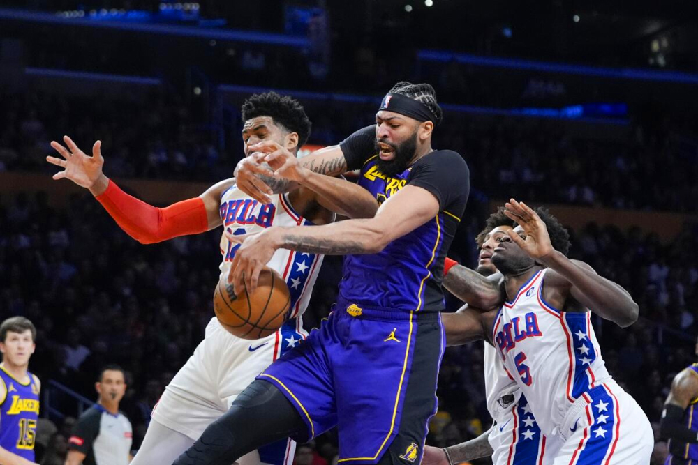 Song sát” LeBron James - Anthony Davis toả sáng, LA Lakers cắt mạch 7 trận  toàn thua trước 76ers