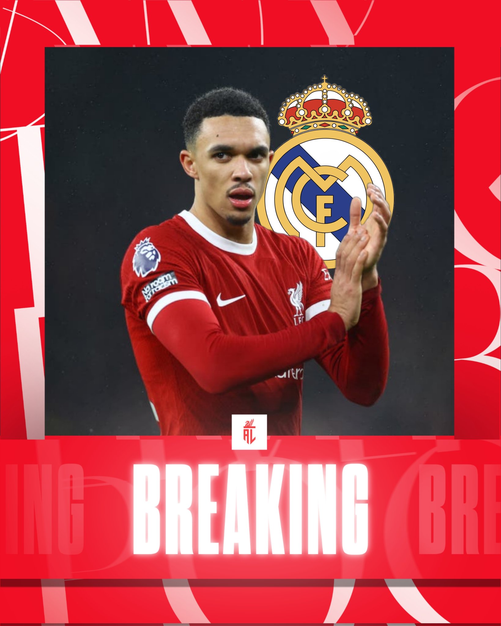 Anything Liverpool on X: " NEWS: Real Madrid are looking at the the  situation of Trent Alexander-Arnold. The Liverpool full-back ends his  contract in 2025. There have been no contacts yet between