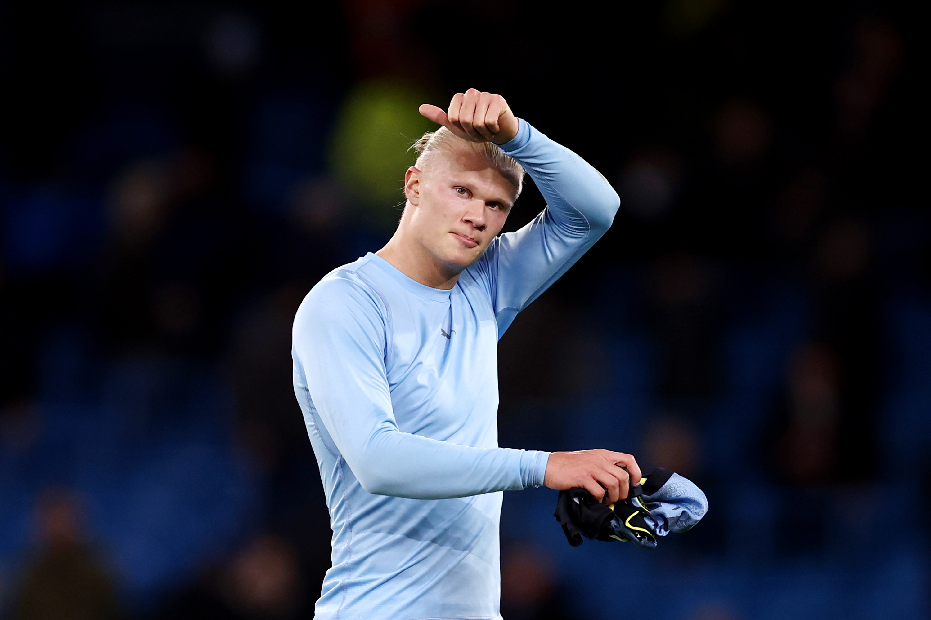 City star Erling Haaland has denied splashing out on a new private jet