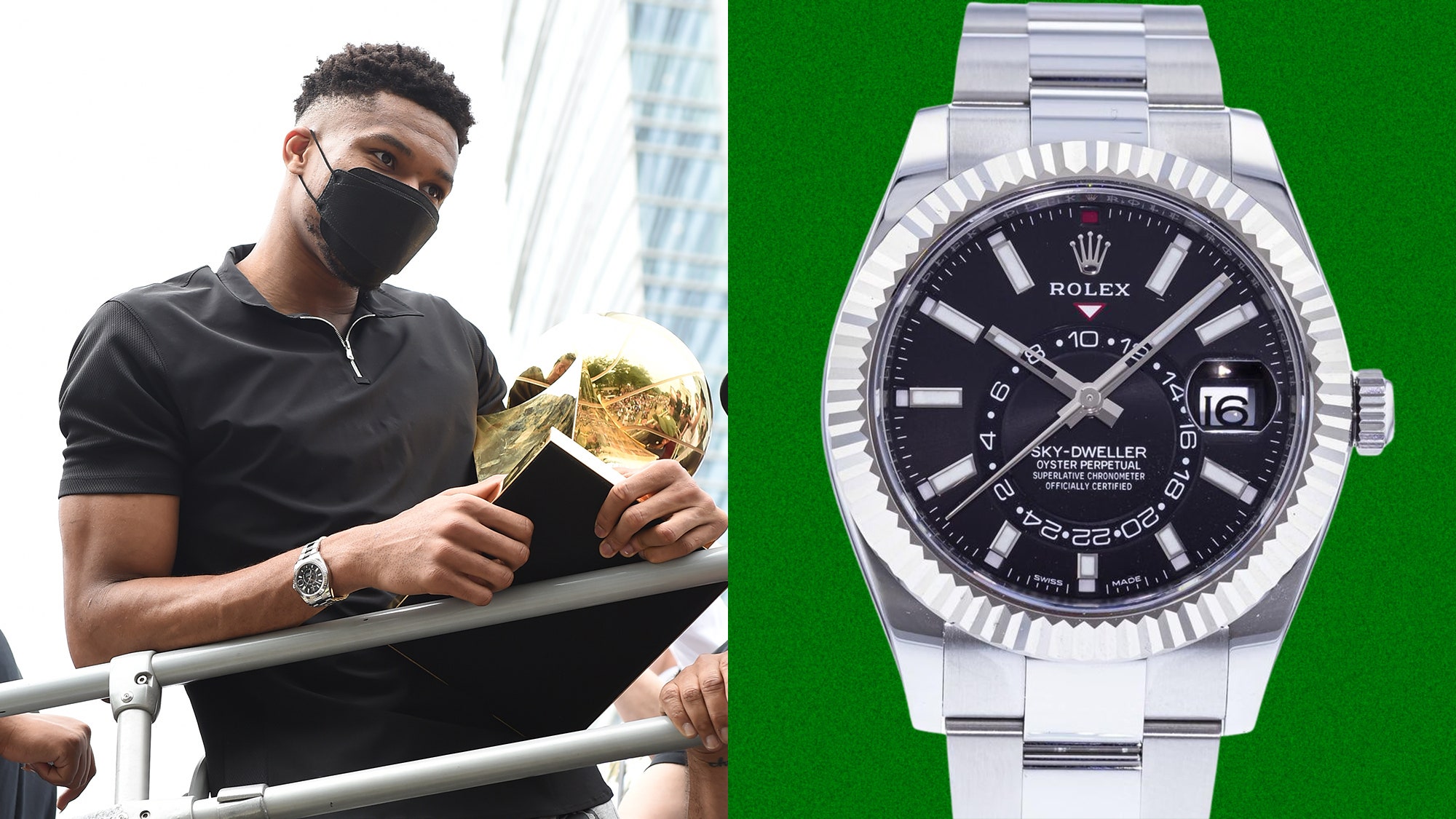 Giannis Antetokounmpo Got a New Watch to Go With His Finals MVP Trophy | GQ