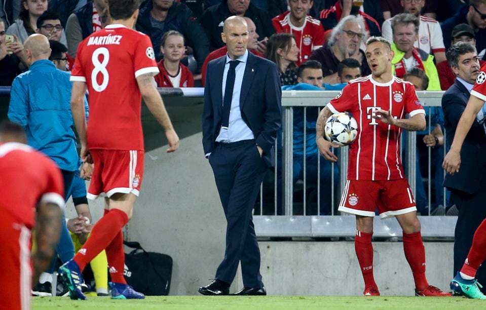 Bayern Munich looks set to be Zinedine Zidane's next club. 