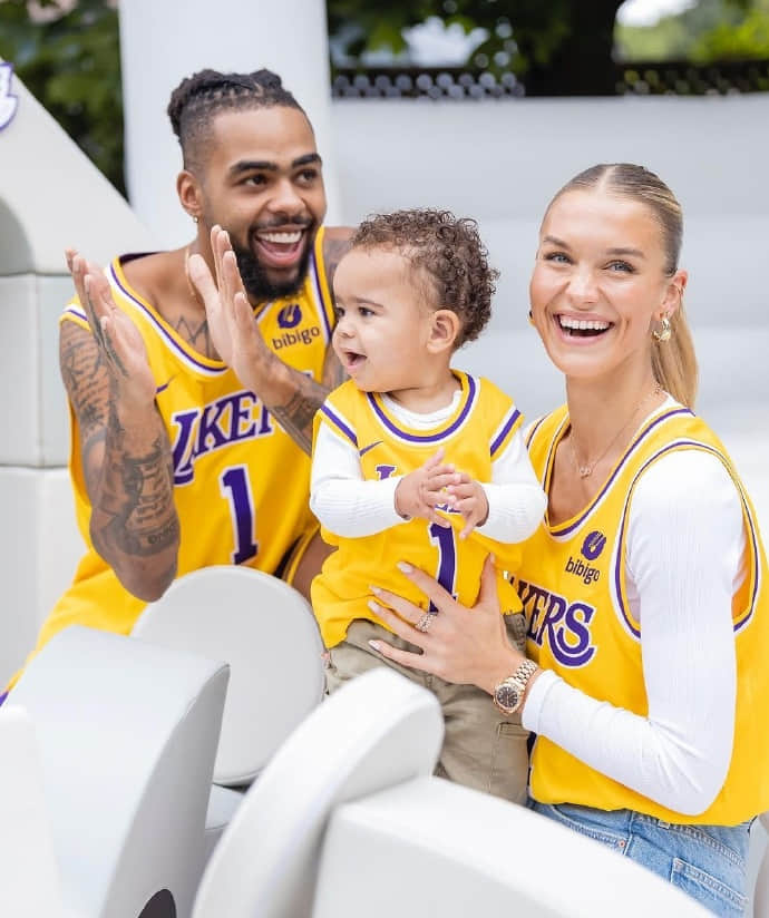 Russell shared photos from his son Riley’s 1st birthday party on IG