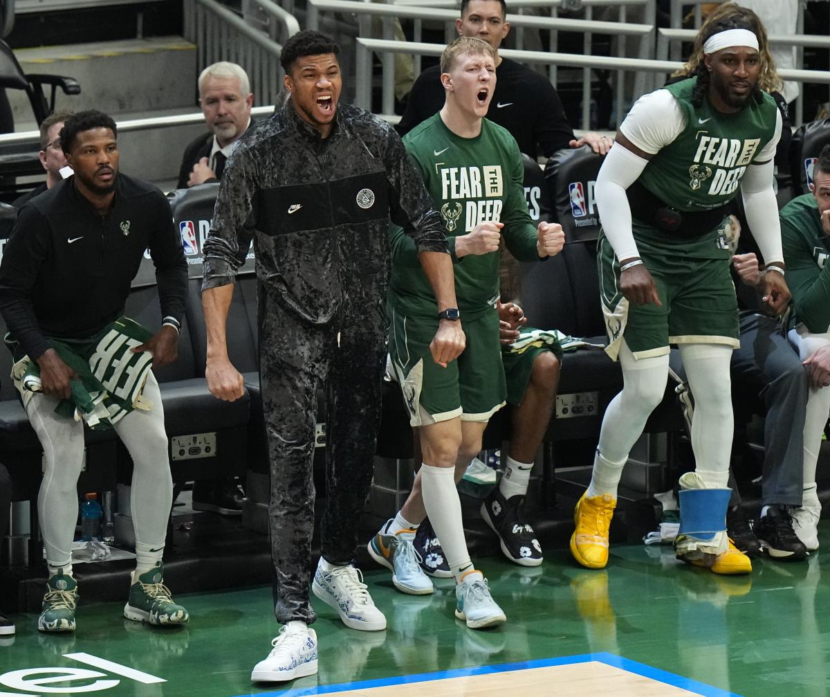 Bucks fans on social media hoping for Giannis Antetokounmpo's return after Game 2 loss to Pacers