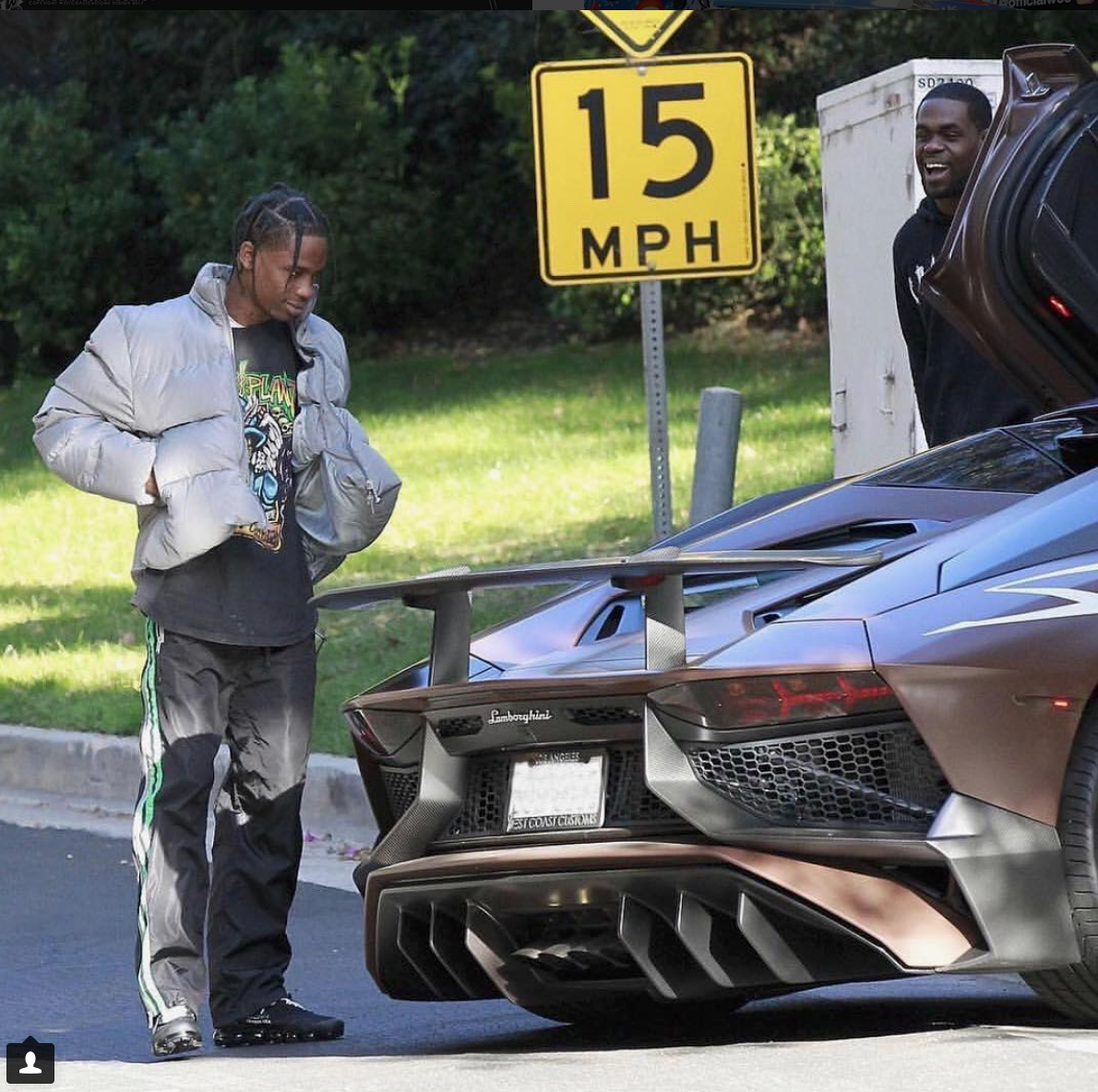 Travis Scott Customizes His New Aventador - Celebrity Cars Blog