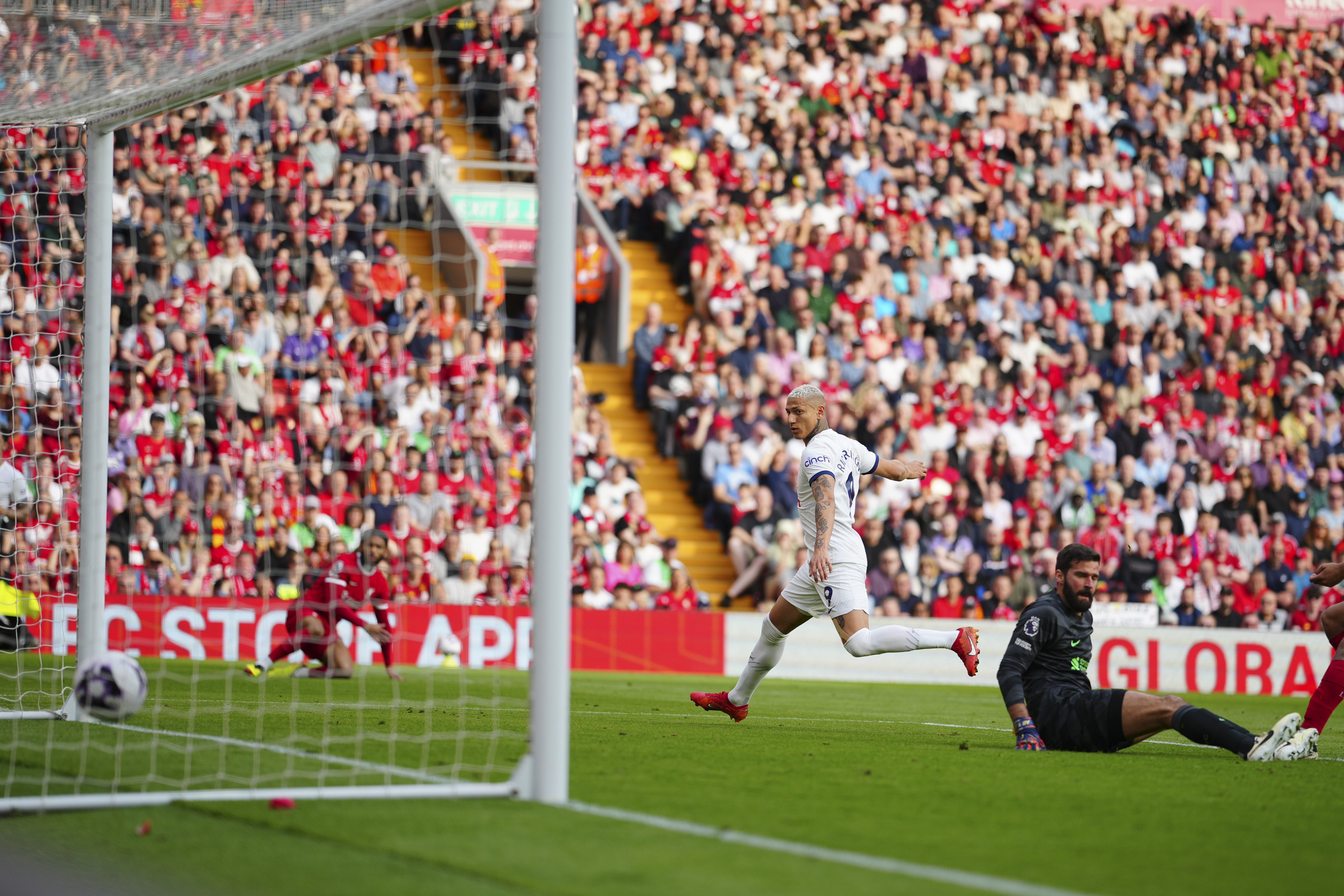 Former Everton forward Richarlison grabbed a goal back for Spurs after coming off the bench